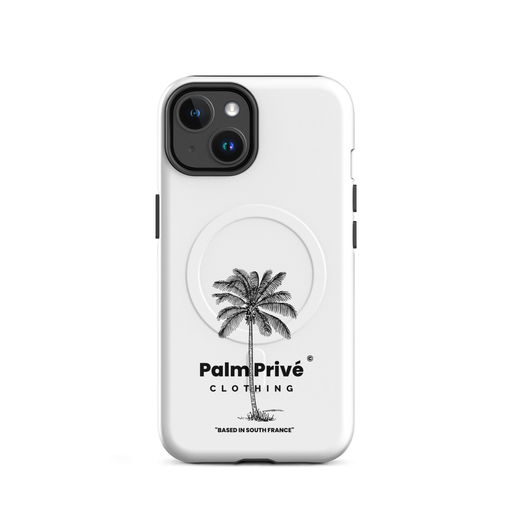 Palm Privé Signature iPhone Case - White
